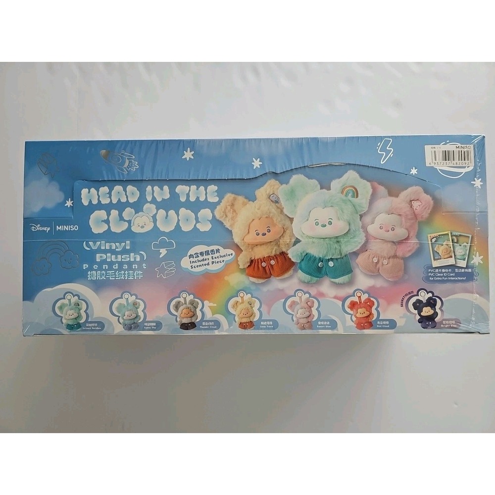 NEW! Miniso Disney Mickey Head in the Clouds Series Vinyl Plush Blind Box Case